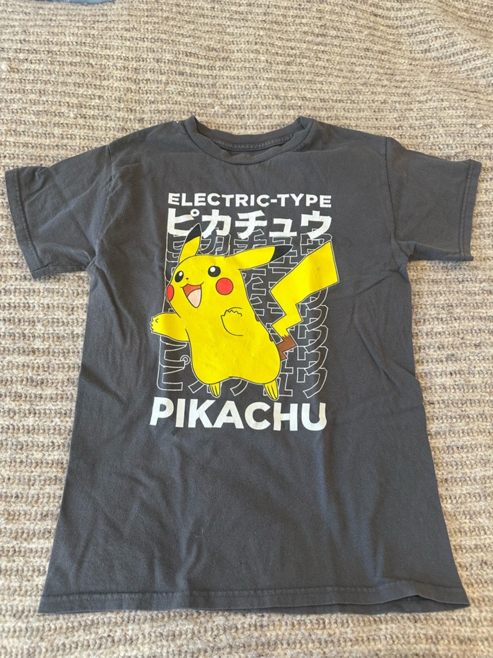 Pikachu Electric-Type Graphic Tee - Black & Yellow